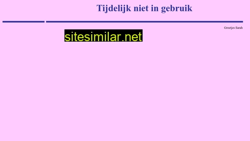 sarahbakker.nl alternative sites
