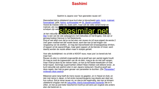 sashimi.nl alternative sites