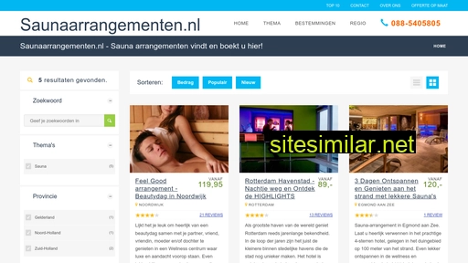 saunaarrangementen.nl alternative sites