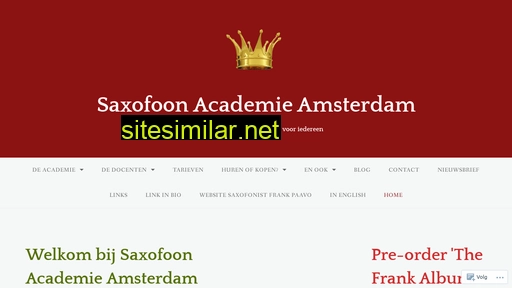 saxofoonlessen.nl alternative sites