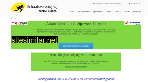 schaatsbaannieuwbuinen.nl alternative sites