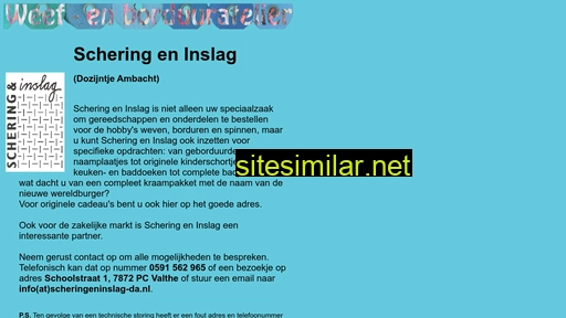 scheringeninslag-da.nl alternative sites