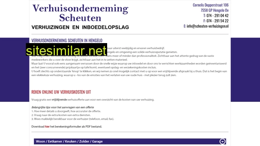 scheuten-verhuizingen.nl alternative sites