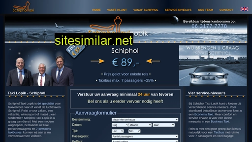 schipholtaxilopik.nl alternative sites