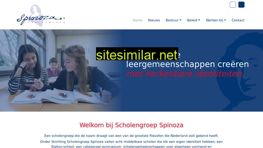 scholengroepspinoza.nl alternative sites