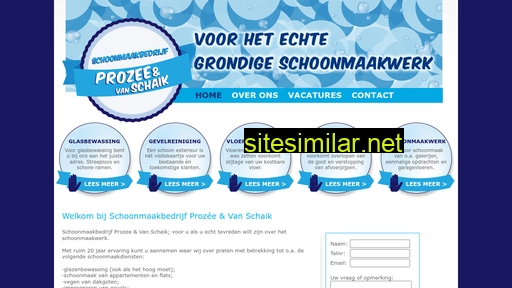 schoonmaakbedrijfprozee.nl alternative sites