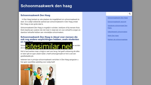 schoonmaakwerkdenhaag.nl alternative sites