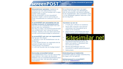screenpost.nl alternative sites
