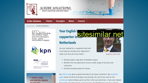 Scribesolutions similar sites