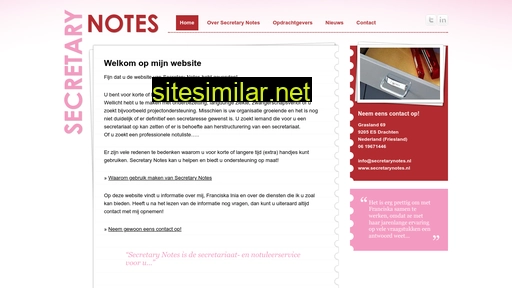 secretarynotes.nl alternative sites