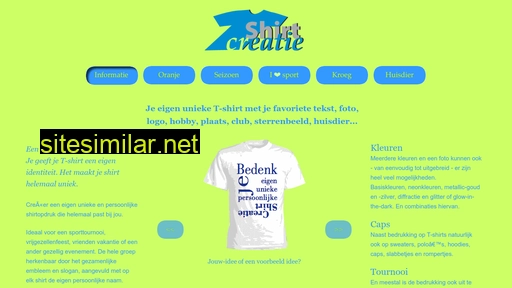 shirtcreatie.nl alternative sites