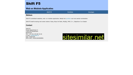 Shiftf5 similar sites