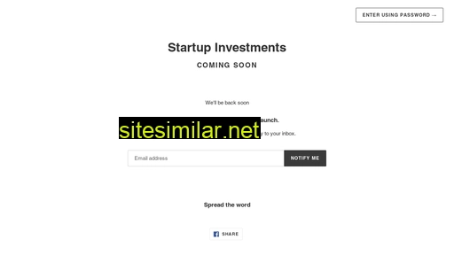 Shopstartupinvestments similar sites
