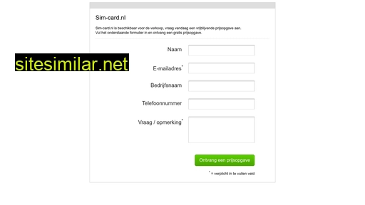 sim-card.nl alternative sites