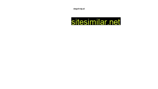 simpelvoip.nl alternative sites