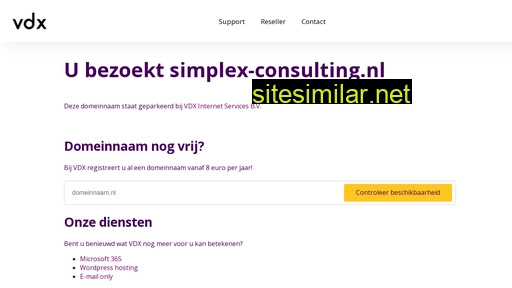 Simplex-consulting similar sites