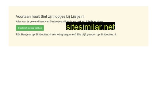 sintlootjes.nl alternative sites