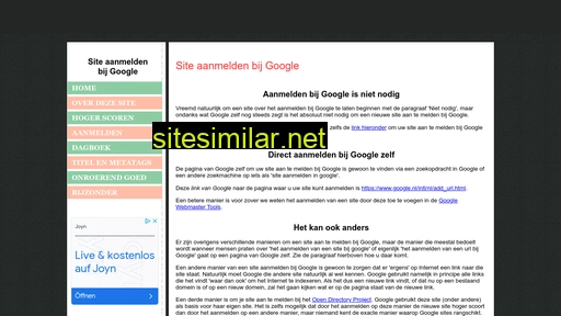 site-aanmelden-bij-google.nl alternative sites