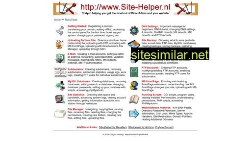 Site-helper similar sites
