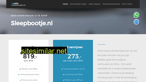 sleepbootje.nl alternative sites