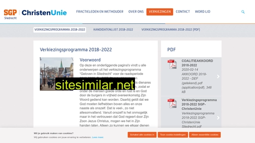 sliedrecht.sgp-christenunie.nl alternative sites