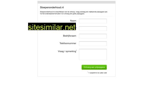 sloepenonderhoud.nl alternative sites