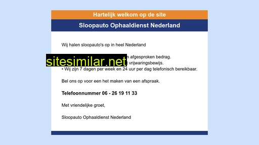 sloopautos-gevraagd.nl alternative sites