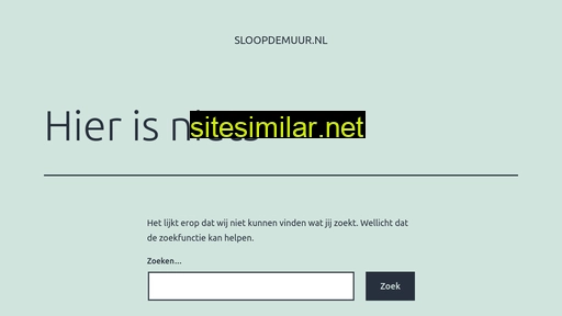 sloopdemuur.nl alternative sites
