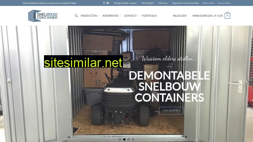 Snelbouwcontainer similar sites