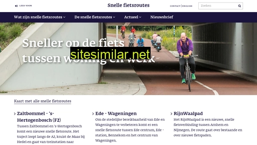 snelfietsroutesgelderland.nl alternative sites