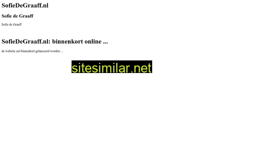 sofiedegraaff.nl alternative sites