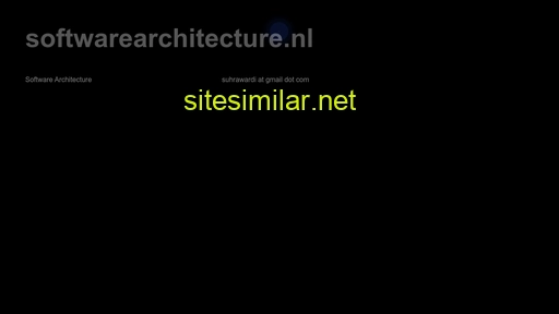 Softwarearchitecture similar sites
