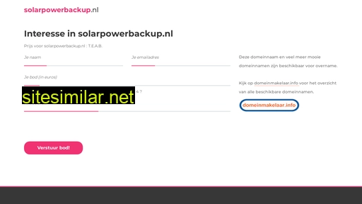 solarpowerbackup.nl alternative sites