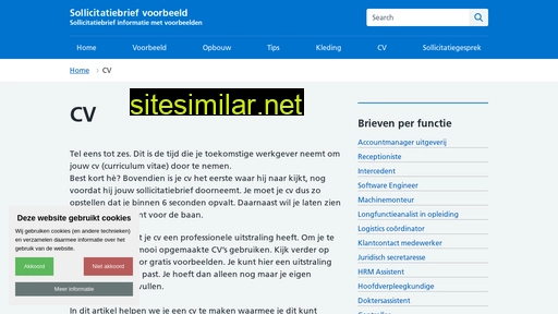 sollicitatiebriefvoorbeeld.nl alternative sites