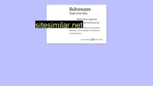 solveware.nl alternative sites
