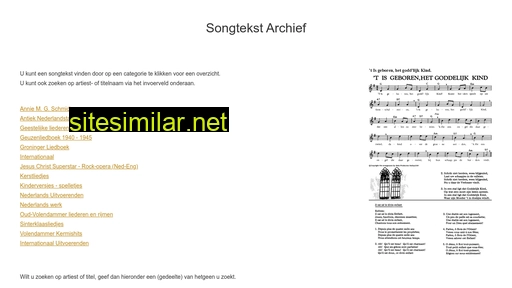 songtekstarchief.nl alternative sites
