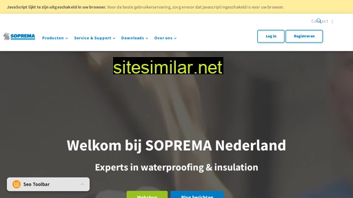 soprema.nl alternative sites