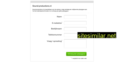 sound-productions.nl alternative sites