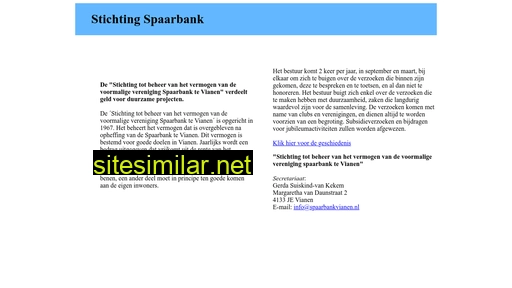 spaarbankvianen.nl alternative sites