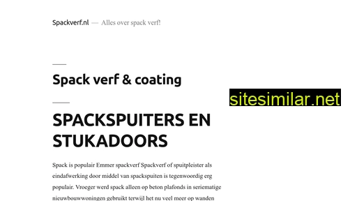 spackverf.nl alternative sites