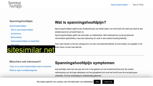 spanningshoofdpijn.nl alternative sites