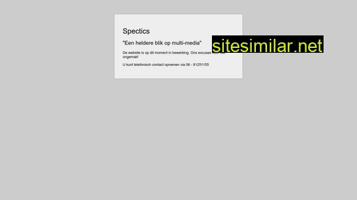 spectics.nl alternative sites