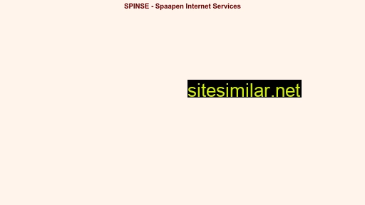 spinse.nl alternative sites