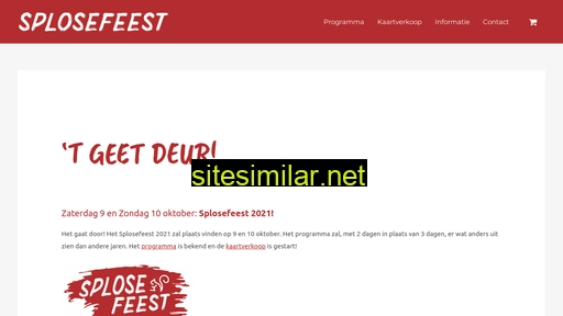 splosefeest.nl alternative sites