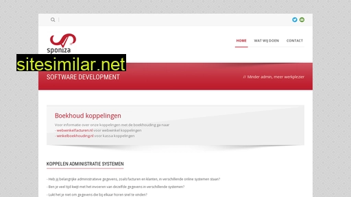 sponiza.nl alternative sites