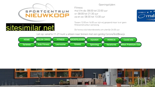 sportcentrumnieuwkoop.nl alternative sites