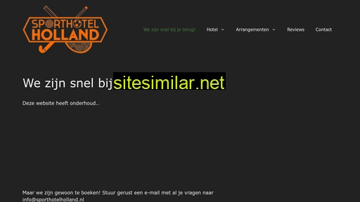 sporthotelholland.nl alternative sites