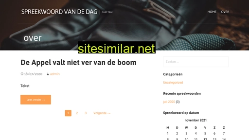 spreekwoordvandedag.nl alternative sites