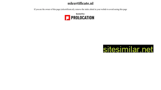 sslcertificate.nl alternative sites