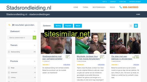 stadsrondleiding.nl alternative sites
